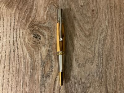 Majestic Squire Pen & Oil Vial made with Holy Land Olive Wood (Be Still) - Image 5
