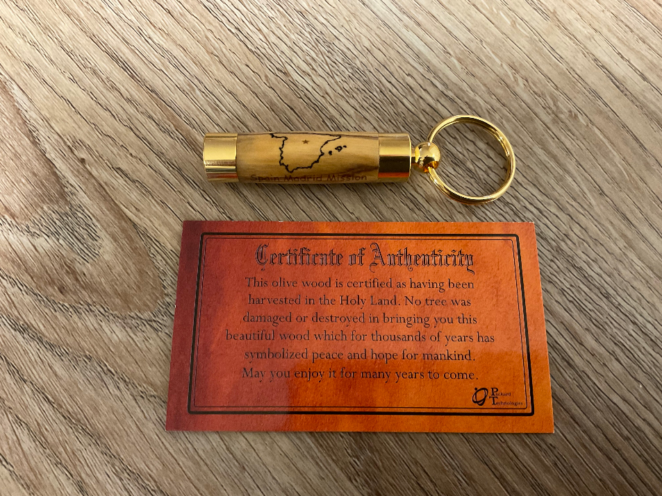 Custom Engraved Mission LDS Oil Vial - Olive Wood (olivewood) from the Holy Land - New Missionaries - Image 4