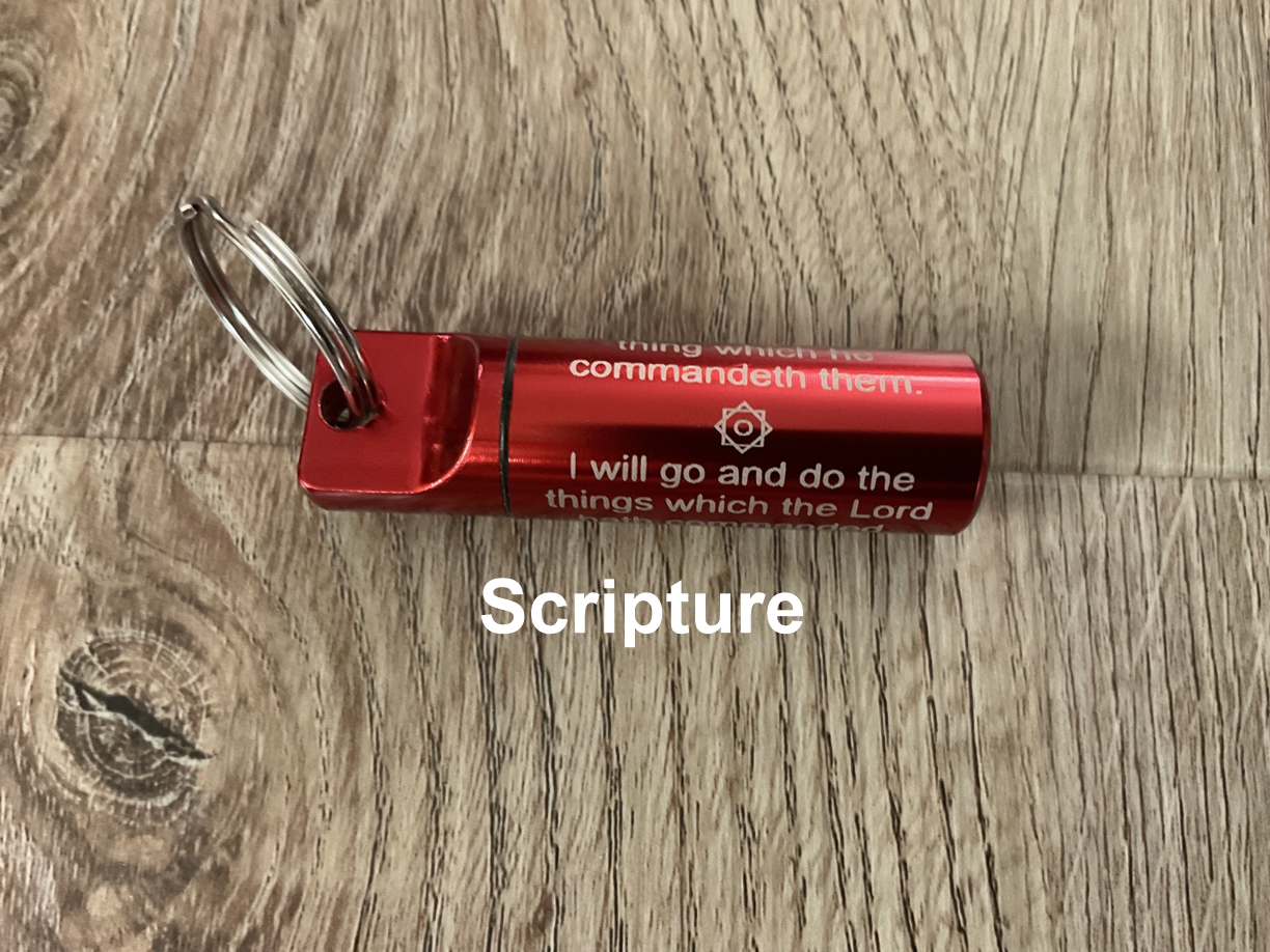 LDS Oil Vial - Aluminum w/Glass insert - for Priesthood Holders, Missionaries, Bishops - Image 18