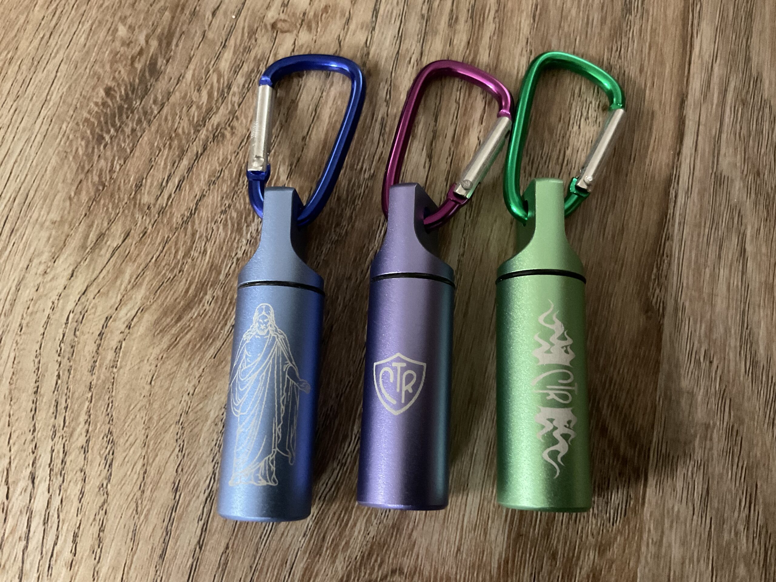 LDS Oil Vial - Aluminum w/Glass insert - for Priesthood Holders, Missionaries, Bishops