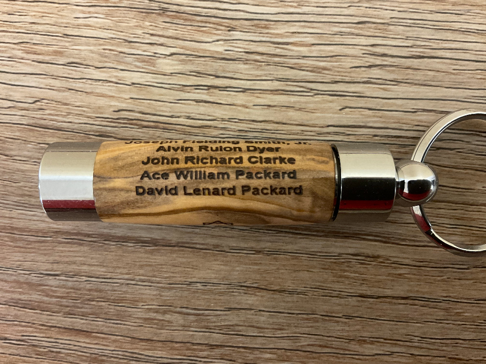 LDS Oil Vial w/Line of Authority - Olive Wood (olivewood) from the Holy Land - for Priesthood Holders, Missionaries, Bishops - Image 2