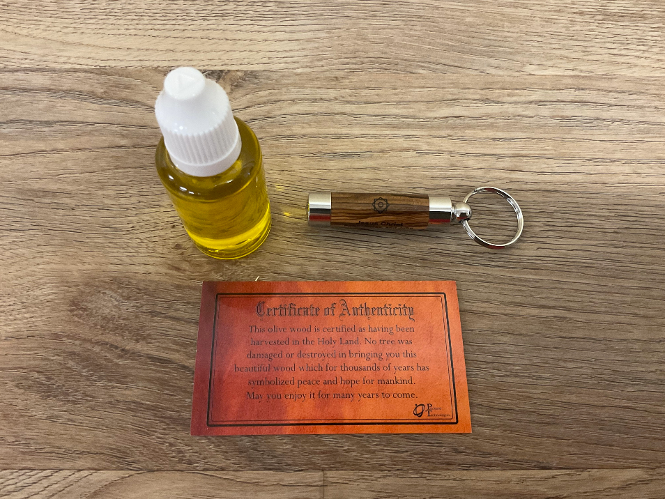 LDS Oil Vial w/Line of Authority - Olive Wood (olivewood) from the Holy Land - for Priesthood Holders, Missionaries, Bishops - Image 5