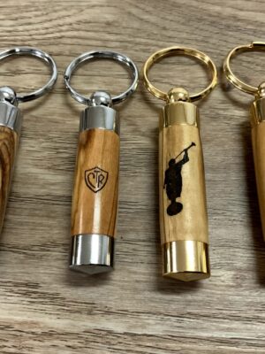 LDS Oil Vial - Olive Wood (olivewood) from the Holy Land w/ Free Engraving - for Priesthood Holders, Missionaries, Bishops