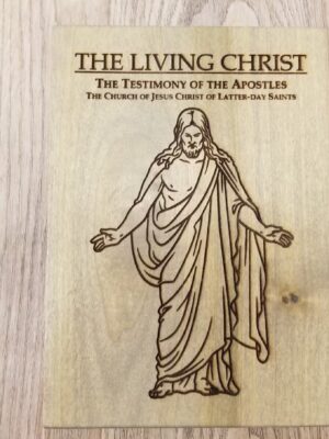 The Living Christ Mantle / Table / Dresser Display - Wood Books