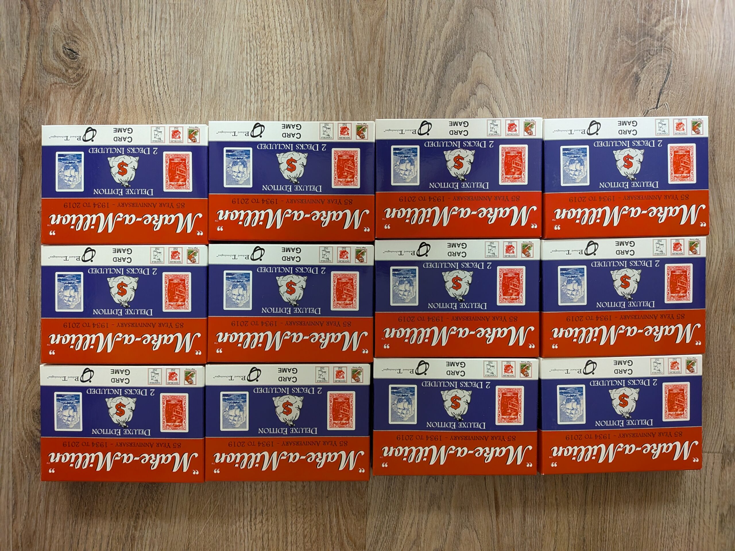 Make a Million Card Game - Case of 12 Sets (24 Decks) - Misprint